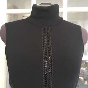 Vintage Turtle Neck Sleeveless Knit Top